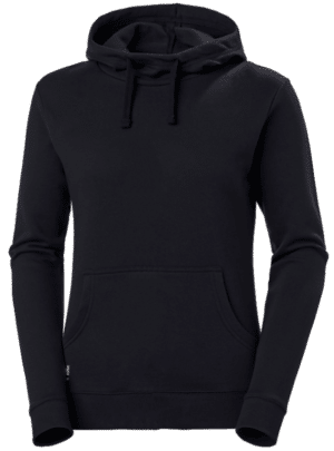 Sweat Ă capuche femme W Manchester Helly Hansen vu de face noir