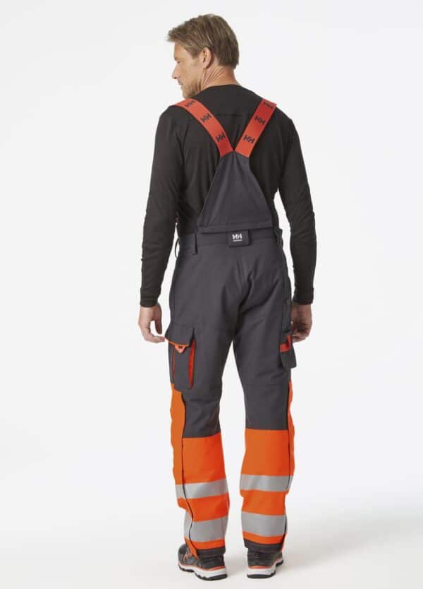 Cotte haute visibilité d’hiver Alna 2.0 CL 1 Helly Hansen vue dos gris orange