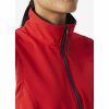 Softshell sans manche W Manchester 2.0 Helly Hansen vue zoomée sur zip rouge