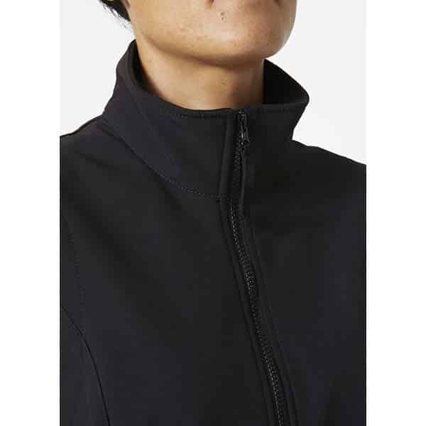 Softshell sans manche W Manchester 2.0 Helly Hansen vue zoomée sur zip noir