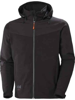 Softshell Oxford Helly Hansen vue face noir