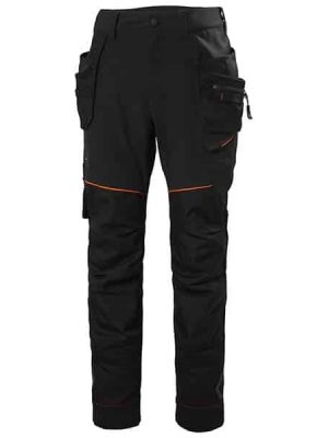 Pantalon de travail construction Chelsea Evolution BRZ Helly Hansen vu face noir