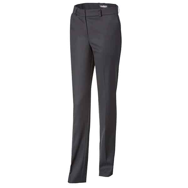 Pantalon de service Femme Youn’z Molinel vue de coté avant gris foncé