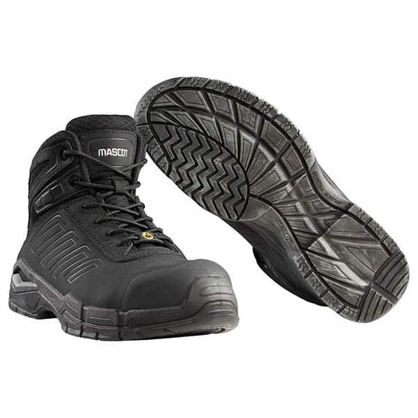 Chaussures de sécurité montantes Trivor S3 Mascot vue de face noir