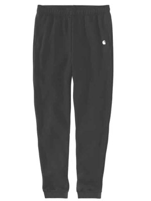Bas de survêtement de travail Carhartt vue de face noir