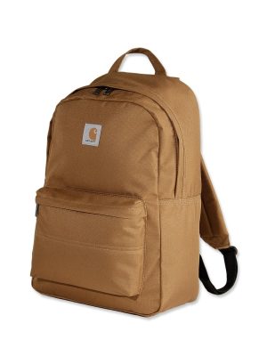 Sac à dos de travail 21L pour ordinateur 15 pouces Carhartt vue de face marron