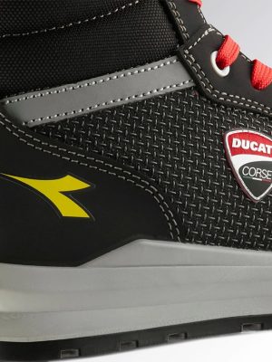 Chaussures de sécurité montantes SPEEDY RACE S3S Diadora x Ducati Corse vue zommee logo