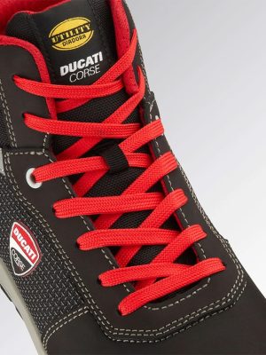 Chaussures de sécurité montantes SPEEDY RACE S3S Diadora x Ducati Corse vue zoomee du dessus
