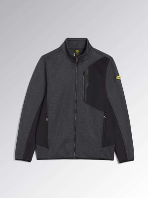 Polaire de travail fleece freedom Diadora Utility Gris foncé _ Noir vue de face