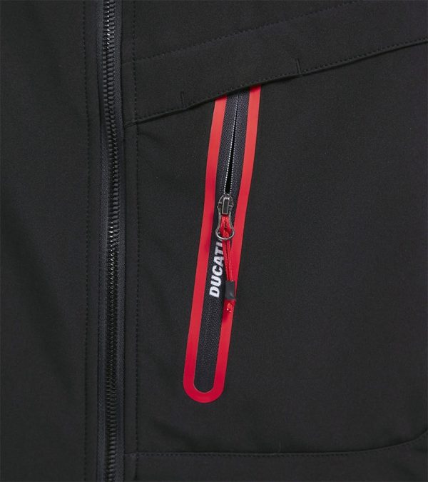 Veste softshell - Diadora Utility x Ducati Corse zip poche vue zoomee-1