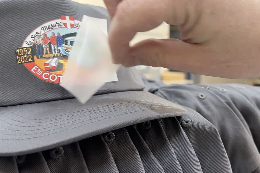 personnalisation textile casquette