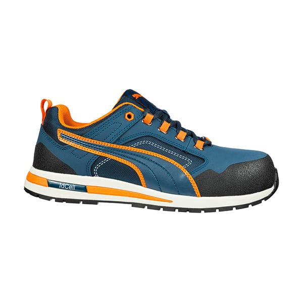 Baskets de sécurité basses Crosstwist Puma Safety vue de cote droit turquoise