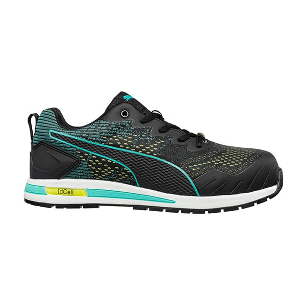 Chaussures de sécurité basses Vivic Puma Safety vue de cote droit noir