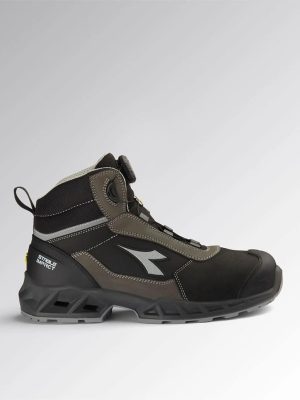 Chaussures de sécurité montantes Shark Impact en cuir Quick Diadora Utility vue cote droit