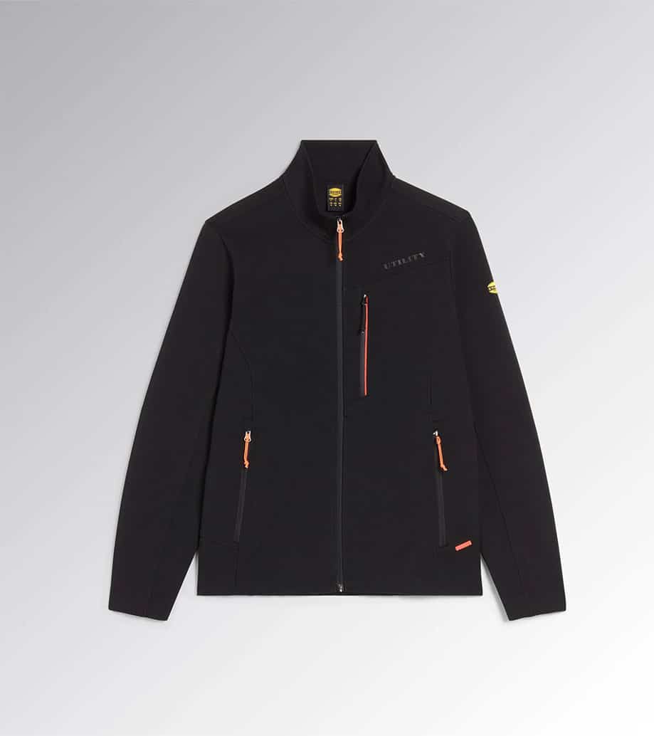 Softshell de travail Shadow Diadora Utility noir vue de face